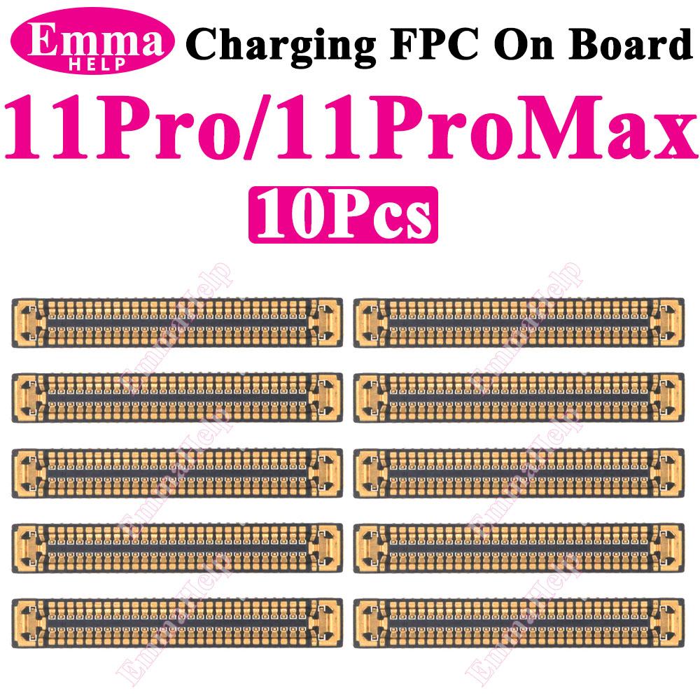 10 шт. Оригинальный разъем FPC док-станции для зарядки для iPhone 13 11 16 Pro Max 14 15 Plus 12 Mini XS Max на материнской плате USB-порт для зарядки