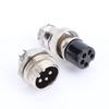 1set GX16 5Pins Screw Type Electrical Aviation Plug Socket Connector New