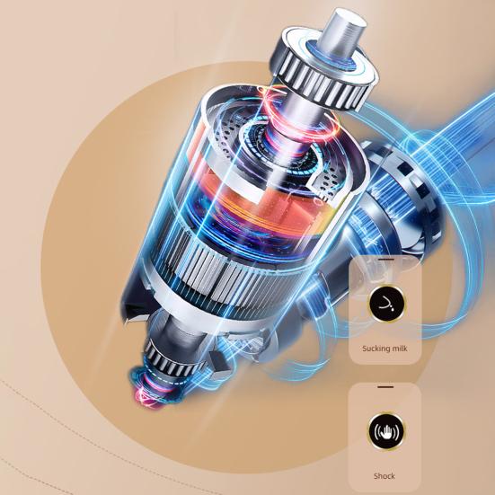 Electric Breast Pump Portable Hands-Free Silent Pump with 2 Modes BPA-Free Manual Breast Milk Extractor for Breastfeeding On-the-Go