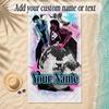 Beach TowelHarry Styles Custom Name Text Personalized Soft Towel for Beach Pool Indoor Home Decor Gift