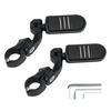 Universal Motorcycle Foot Rest Highway Engine Guard Foot Pegs Mount For Harley Honda Kawasaki Suzuki 1 1/4" 32mm Chrome Black