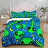 Aliens Boys Duvet Cover Set UK Single Double Queen US Twin Full King Size Bed Linen Set Duvet Cover Bed Set Quilt Cover