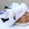 Women Sneaker Breathable Students Casual Shoes Sports for Girl Flat Mesh White Shoes