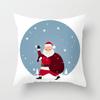 Cartoon Santa Claus Pillowcase Sofa Kids Room Decoration Merry Christmas Cushion Cover