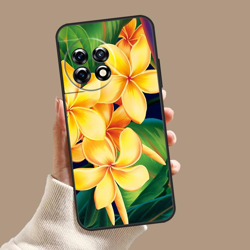Чехол "Тропический рай" с гавайским цветком для OnePlus 10T 8T 9R 10R 12R OnePlus 12 11 9 10 Pro Nord 2 CE 3 Lite N10 N20 N30