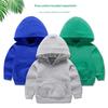 New Autumn Kids' Solid Color Hooded Sweatshirt - Long-Sleeve Hoodie Jacket for Boys & Girls