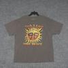 Потрясающая футболка мужская 2XL Серая Long Beach Солнечное Лицо Графика Хлопок Винтажный Стиль