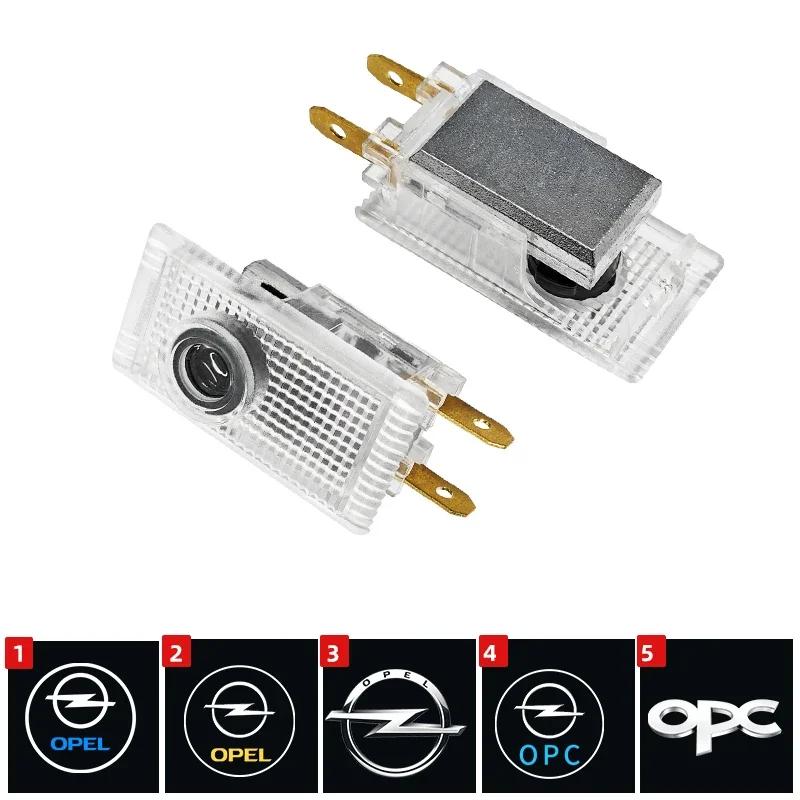 AAAYV1 2Pcs LED blue Welcome Projector Light Door Lamp For Opel Insignia A B 2009-2017 Antara 2008-2018 accessories Car Styling