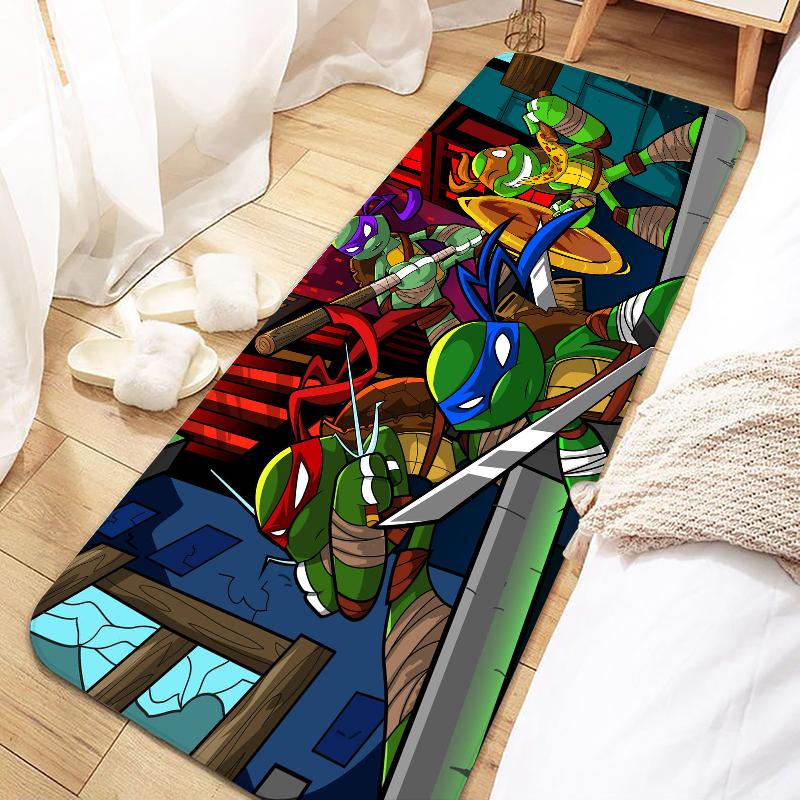 N-Ninja Turtles Door Mat Entrance Non-slip Doormat Washable Kitchen Carpet Living Room Hallway Rugs Bathroom Bath Door Mats