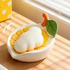Non-Slip Lemon Soap Dish Stable Dry Soap Storage Rack Creative Drainage Soap Dish  Kitchen