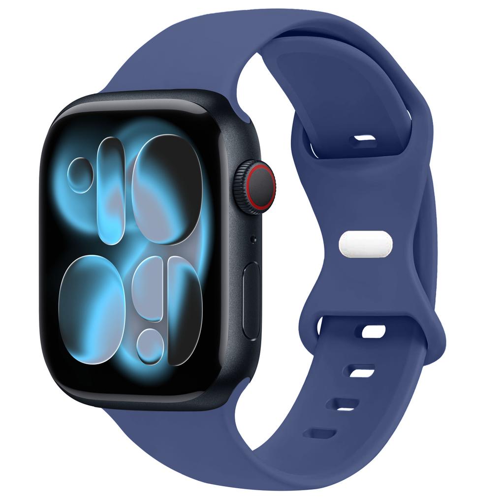 Спортивный силиконовый ремешок для Apple Watch Bands 40мм 44мм 46мм 45мм 41мм 49 42мм Correa Браслет iWatch серия 10 11 9 8 7 ultra 3 SE