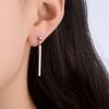 Fashionable Tassel Imitation Square Column Long Geometric Earrings Earrings Earrings Women's Earrings