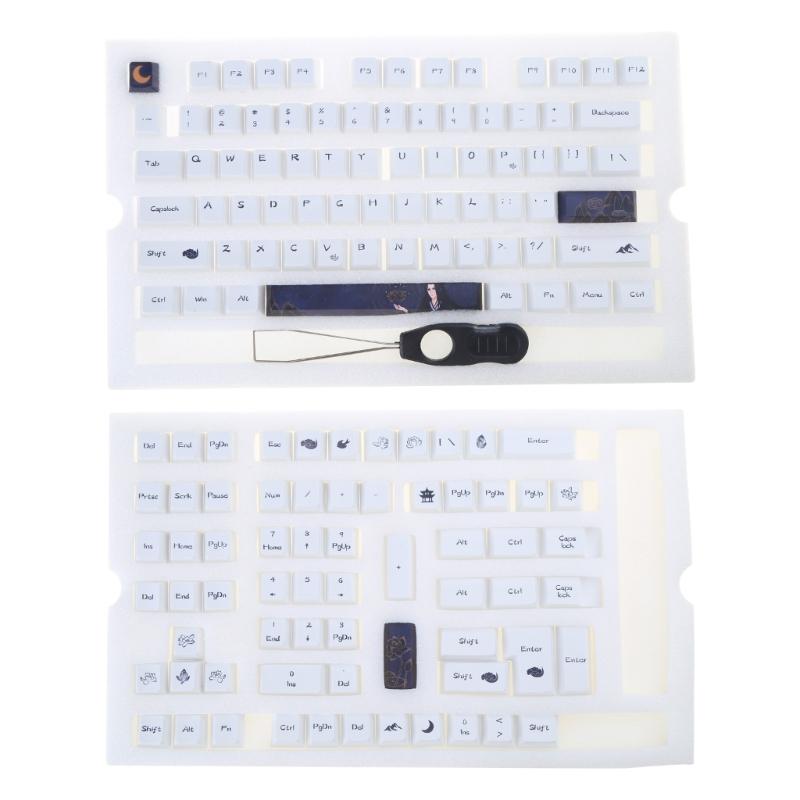 Высота колпачков клавиш для 108-клавишной 5-сторонней сублимационной механической клавиатуры PBT колпачки клавиш подходят для клавиатуры 61 64 84 87 96 98