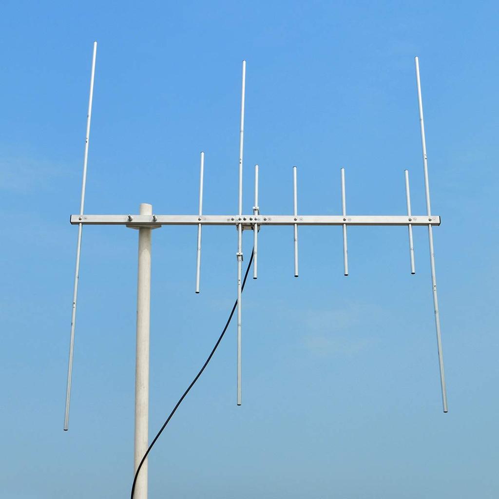 TWAYRDIO Dual Band 8 Element Yagi Antenna High Gain High Gain Outdoor Antenna Installation Required For Radios For Amateur Radio 144/430MHz