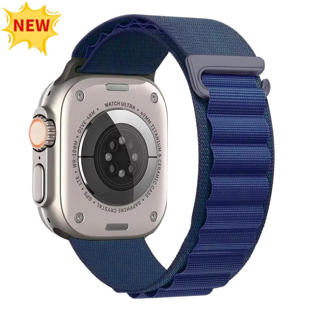 Ремешок Alpine Loop для Apple Watch Ultra 3 Ремешок 49 мм 11 10 9 8 7 46 мм 42 мм 45 мм 41 мм Нейлоновый Спортивный Браслет iWatch 6 5 SE 44 мм Ремень