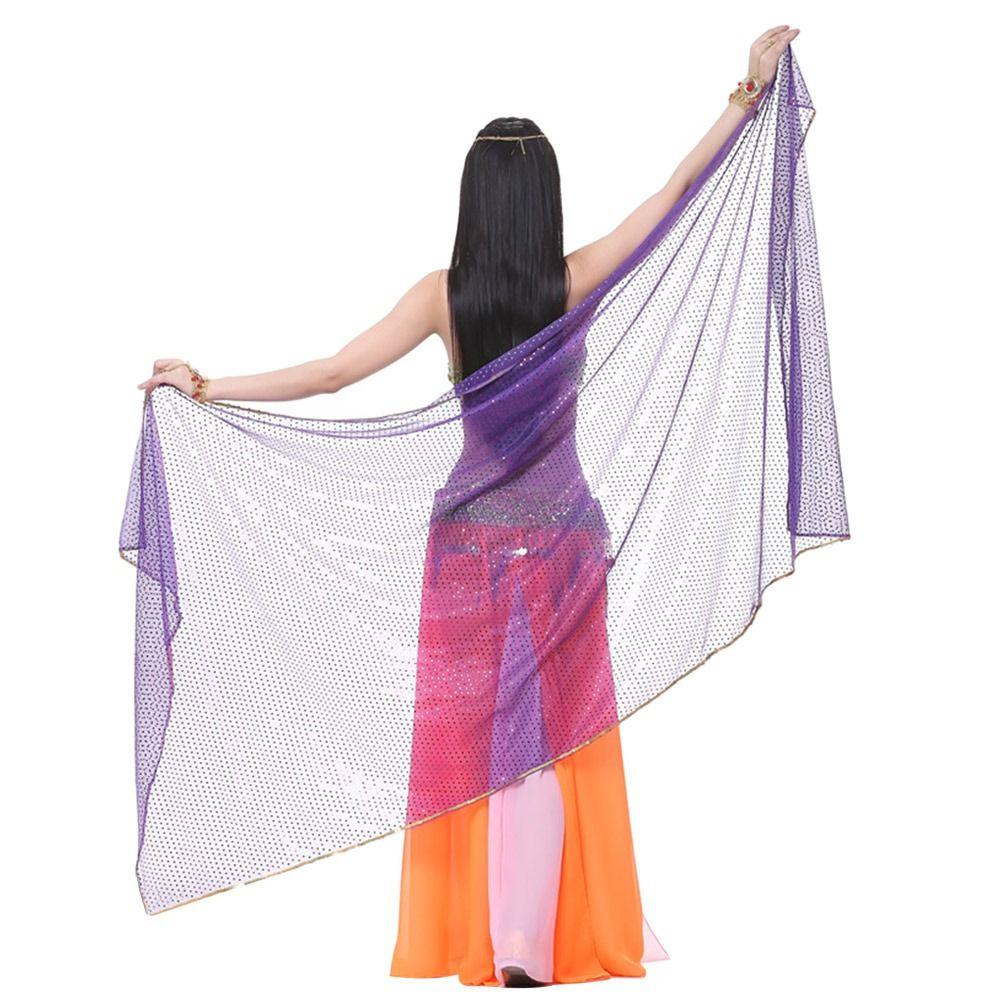 Chiffon Latin Belly Dance Shawls Long Dancing Scarf Fashion Performance Shawl Show Costumes