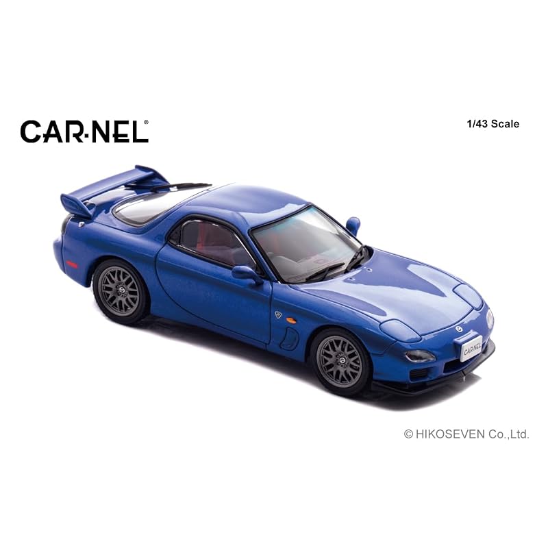 Хико Семь (КАРНЕЛ) 1/43 Mazda RX-7 Spirit R Type A (ФД3С) 2002 Модель с отделкой Innocent Blue Mica CN430206