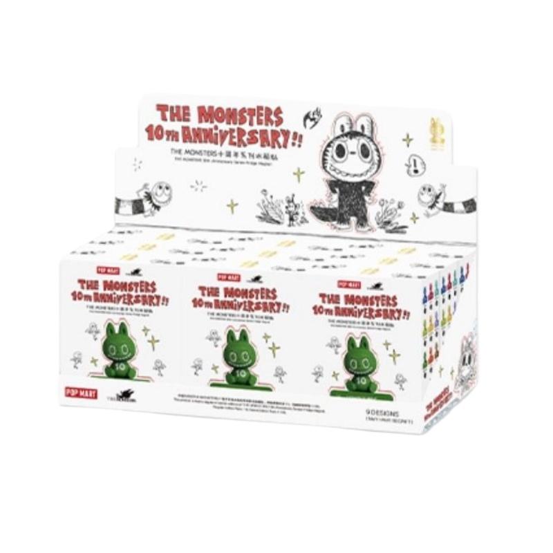 Новый POPMART The Monsters 10-й Юбилей Labubu Магнит на Холодильник Сюрприз-Коробка Мультяшный Коллекционный Декор Идеальный Подарок Для Фанатов Аниме