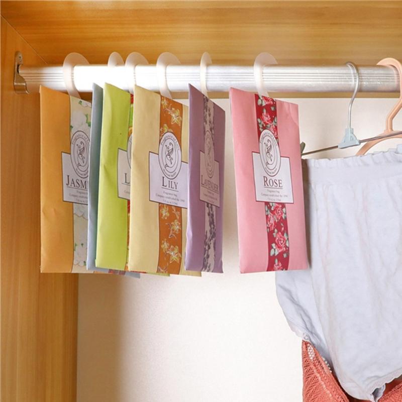 6x Natural Sachets Scented Bag Hanging Fragrants Sachets for Wardrobe Closet Car Fragrances Freshening Household Supply