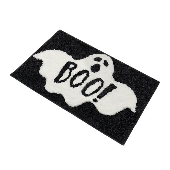 Floor Mat Absorbent Ghost Bathroom Rug Non-Slip Pumpkin Shower Mat