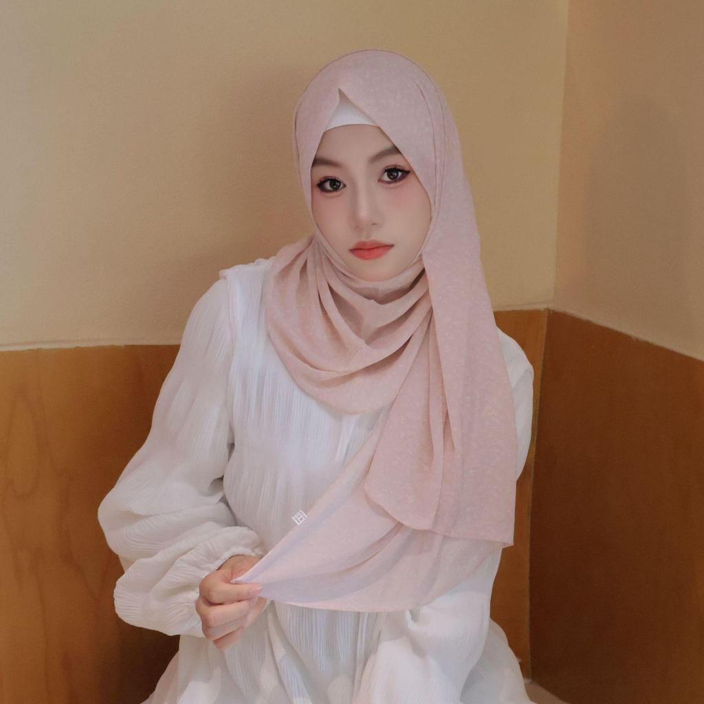 Spring/Summer 2025 Floral Chiffon Scarf Shawl for Sun Protection