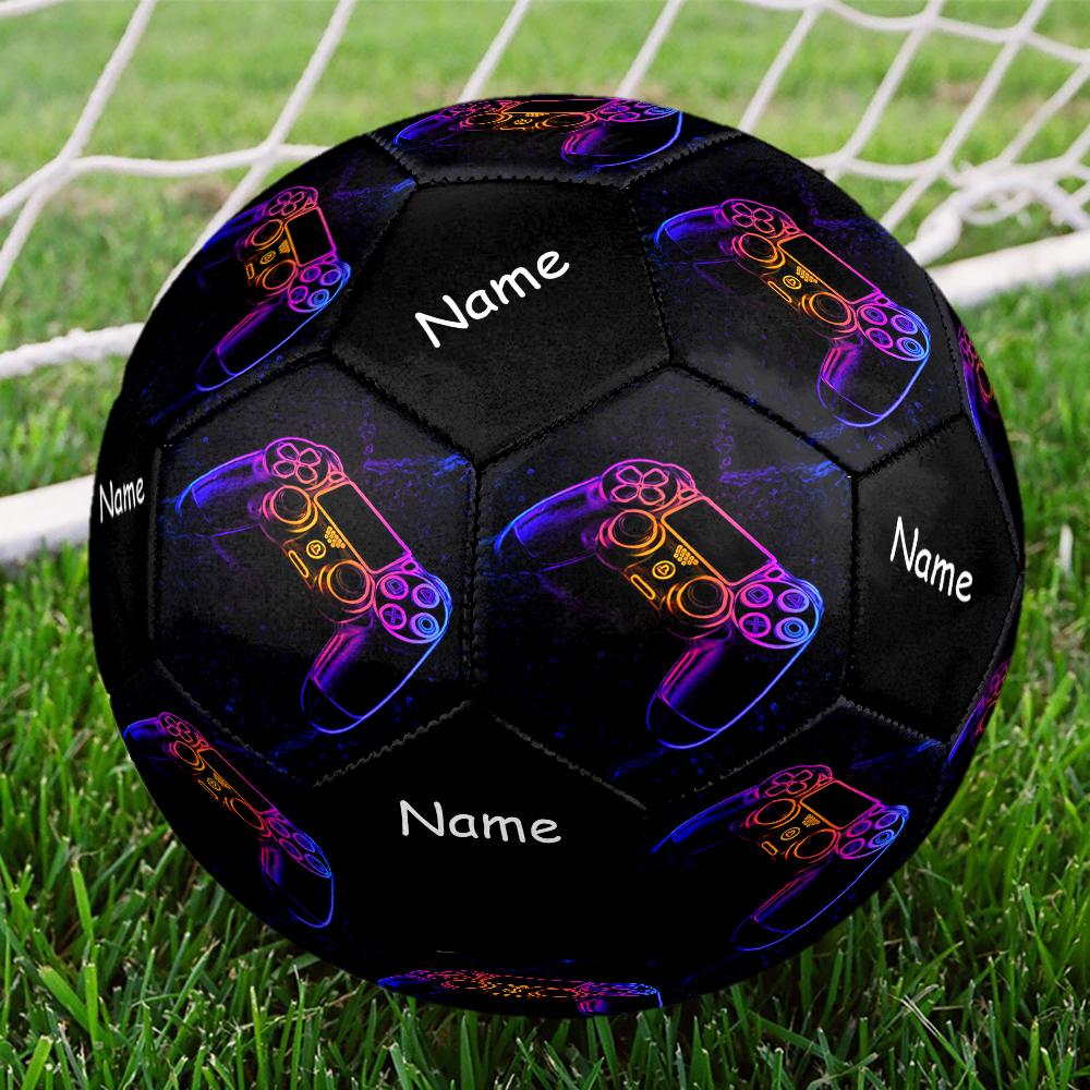 Custom Name Game Controller Theme Size 5 Soccer Ball, Suitable for Both Indoor and Outdoor Matches, a Gift Suitable for Everyone.