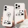 Panda Couple iPhone Air/16/17/17ProMax Drop-Proof Soft Space Case