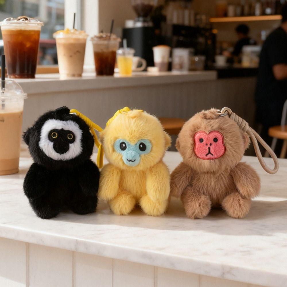 Plush Doll Monkey Plush Pendant Stuffed Animals Monkey Car Pendant  Backpack Decoration