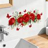 Green Potted Plants Stickers Wall Stick Floral Peel And Plants Vines Wall