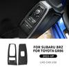 For Subaru BRZ Toyota GR86 2021 2022 2023 2024 LHD RHD Real Soft Carbon Fiber Sticker Car Door Window Button Panel Interior