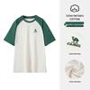 CAMEL Unisex Loose Casual Cotton-Feel Short Sleeve T-Shirt C36BAVQR084