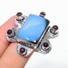 Natural Owyhee Opal, Amethyst Gemstone 925 Sterling Silver Ring Size 6 M6G31