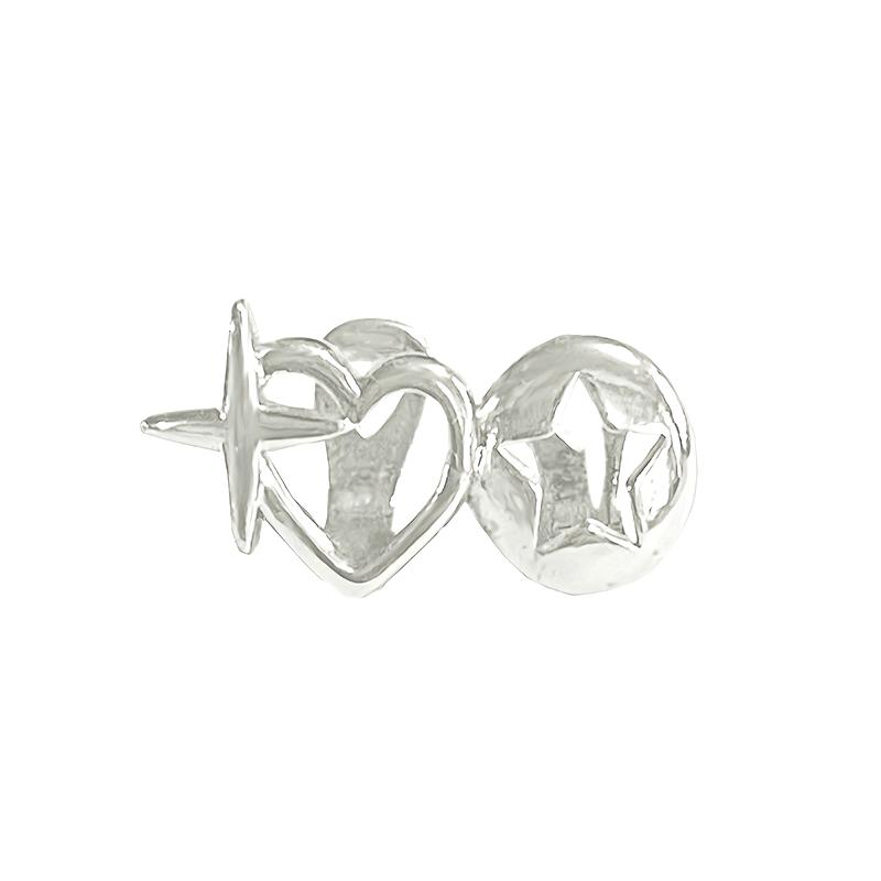 Панк Хип-Хоп Полые Сердце Звезда Зубные Капы для Женщин Мужчин Винтажные Зубные Гриллзы Ювелирные Аксессуары