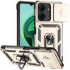 Противоударный защитный чехол со слайд-объективом для Xiaomi Redmi Note 12 11 10 Pro 11S 10S 13C 12C 11A 10C 10A Poco M4 X3 X4 NFC X5 Pro 5G 4G, задняя крышка с кольцом-подставкой