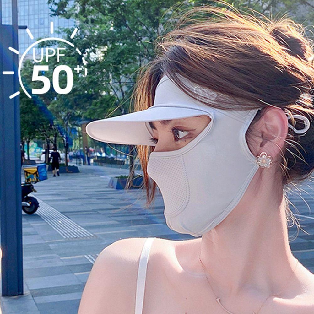 Full Face Anti-UV Neck Scarf UPF50+ Sunshade Face Mask New Sun Protection Mask  Summer