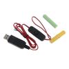 1 комплект LR03 Батарейные элиминаторы Кабель с переключателями Тип C USB Источник питания Проводной шнур для замены батарей LR03