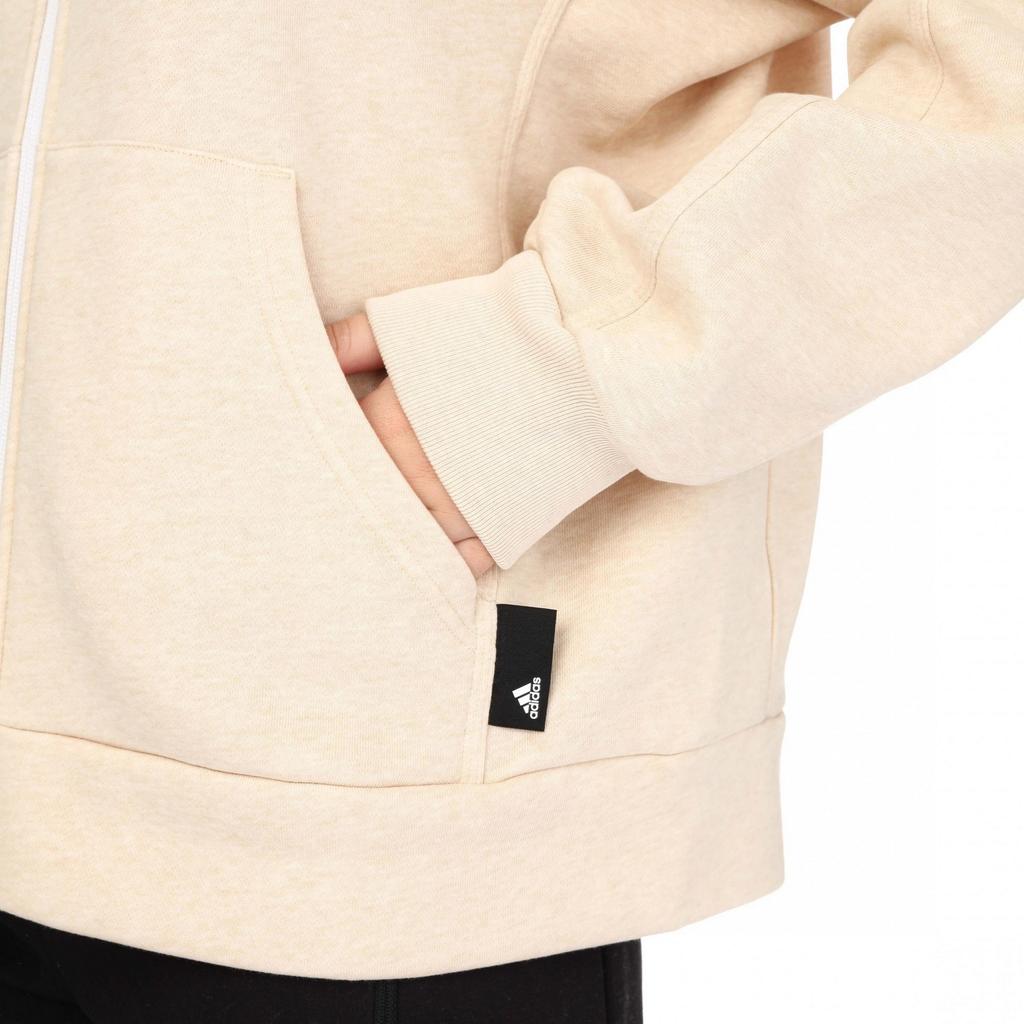 Adidas Женская/Дамская флисовая толстовка с капюшоном на молнии Studio Lounge