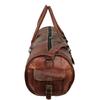 Naturally Tan Leather Duffle Bag Men Overnight Carry-On Travel Luggage Gym