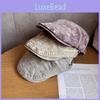 Color Retro Solid Toned Cotton Twill Cap Sunshade Casual Artistic Hats Travel