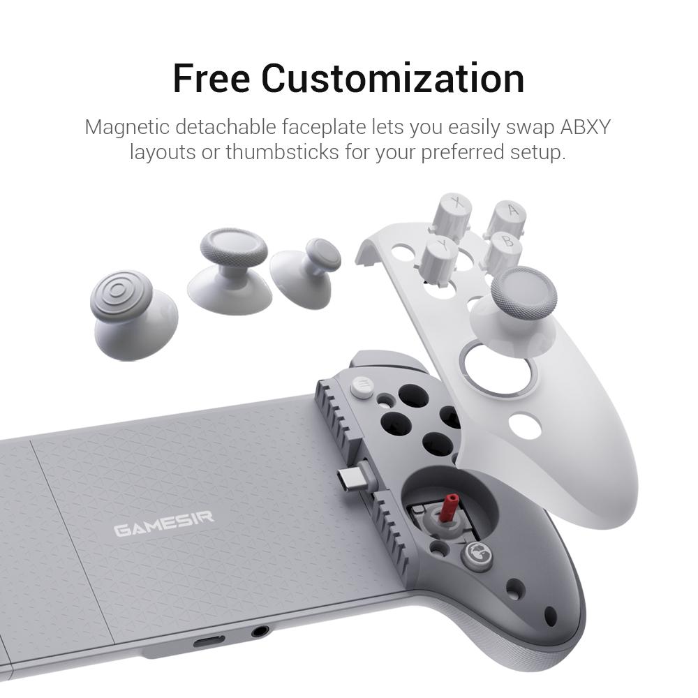 GameSir G8+ MFi Mobile Gaming Controller for iPhone 15, 16, 17 series, iPad, and Android Phone Hall Effect Smartphone Gamepad