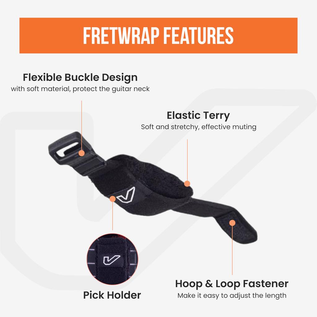 Gruv Gear FretWraps Струнные мьютеры 1 шт. (Черный, Большой)
