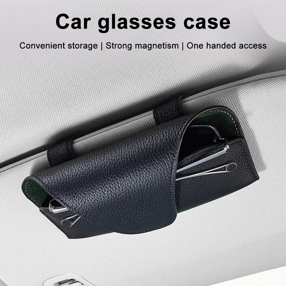 Car Glasses Storage For Universal Auto Sun Visor Sunglasses Storage Holders Card Ticket Storage Clip Holders Cases Accessories