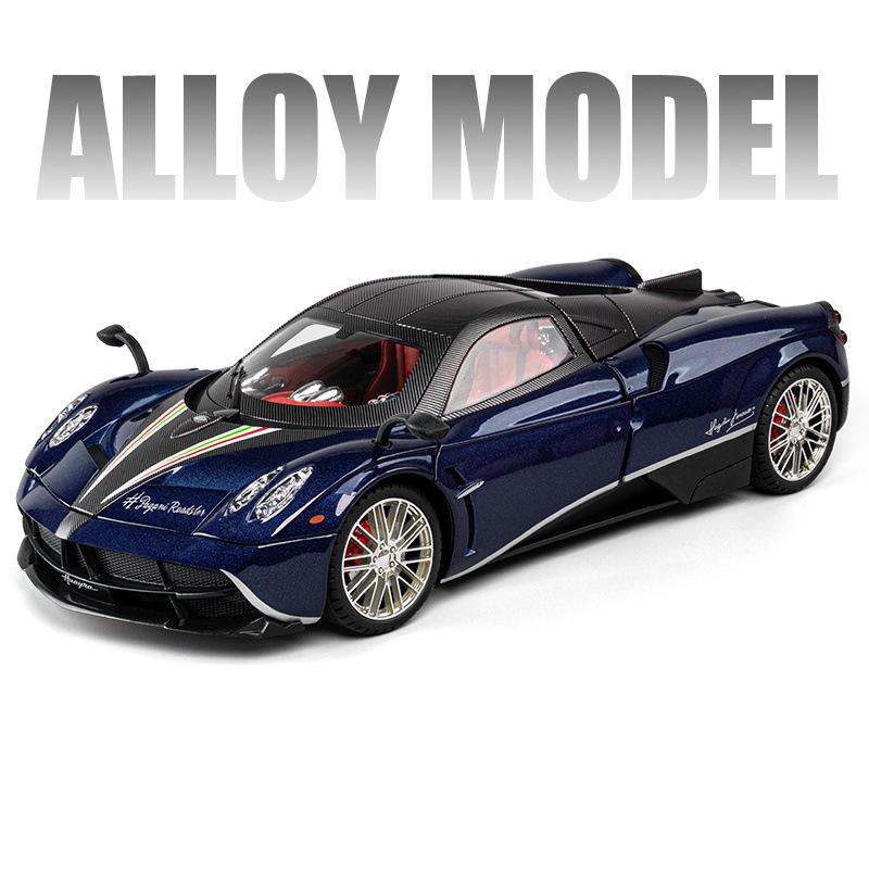 1/18 Pagani Huayra Dinastia литая модель гоночного автомобиля из сплава металлическая игрушка спортивная модель автомобиля имитация звука и света детский подарок