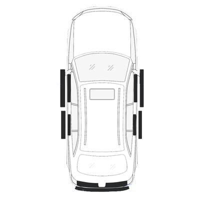 Chery Tiggo 8 Pro/Pro Max из углеродного волокна, противоударная наклейка на порог автомобиля, защита порога багажника, защитная пластина, 10 шт.