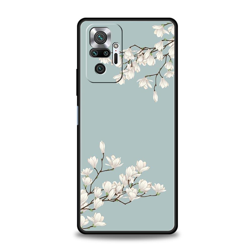 Чехол для телефона с изображением вишневого дерева для Xiaomi Redmi Note 13 12 5G 9S 9 8 10 11 Pro 4G 9T 13C 12C 10C 9C 9A 7 Pro, мягкий силиконовый чехол