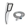 300 Holes Handheld Shower Head High Pressure Water Saving Spray Nozzle ABS Chrome Finished Bathroom Rainfall Showerhead