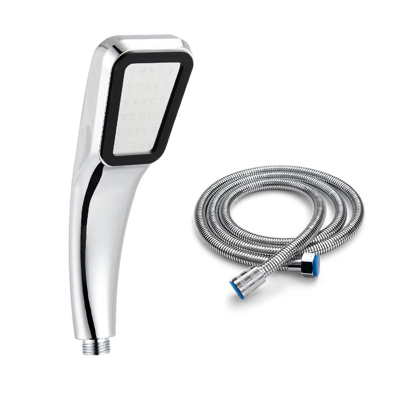 300 Holes Handheld Shower Head High Pressure Water Saving Spray Nozzle ABS Chrome Finished Bathroom Rainfall Showerhead