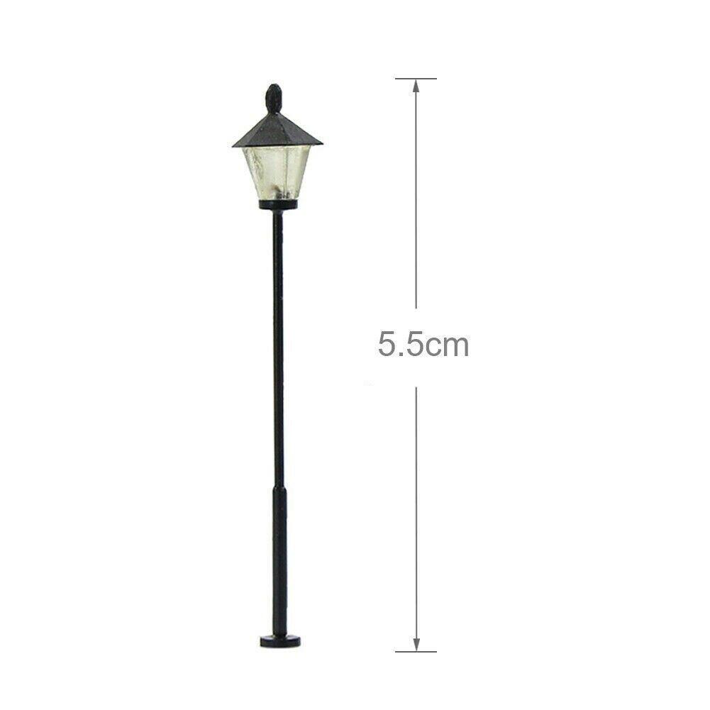 10 шт. 3 В светодиодные уличные фонари с одной головкой для поезда и железнодорожного фонарного столба