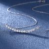 Mosang Stone Pure Silver S925 Улыбающееся ожерелье T Домашний простой женский процесс гальваники платины
