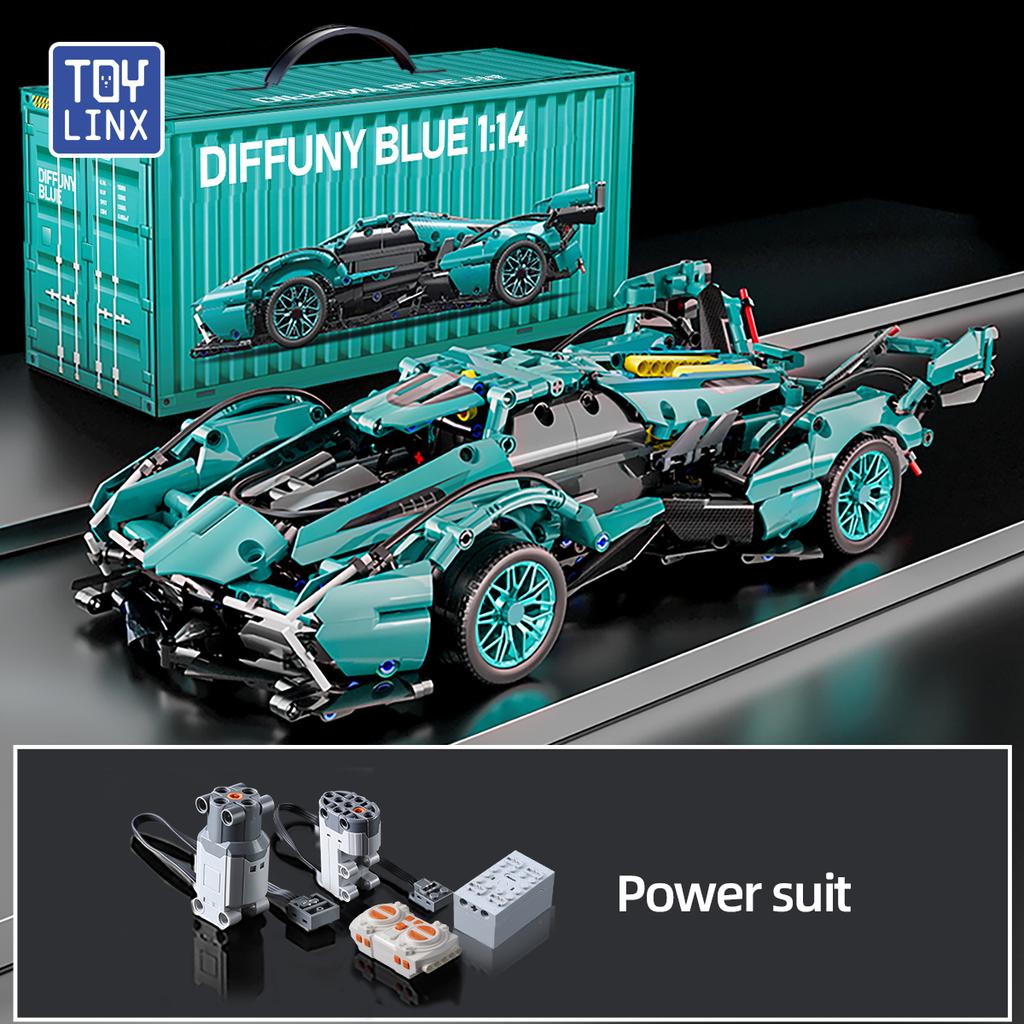 TOYLINX 1280 шт. Технические строительные блоки Кирпичики Автомобиль Moc Наборы кирпичиков Пластиковая модель Набор Кирпичики Игрушки для взрослых Подарок на День святого Валентина